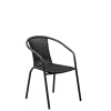 CASA Gerona Silla Apilable Negro Flash Sale