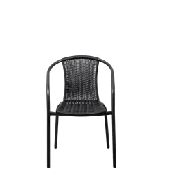 CASA Gerona Silla Apilable Negro Flash Sale