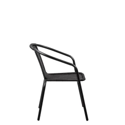 CASA Gerona Silla Apilable Negro Flash Sale