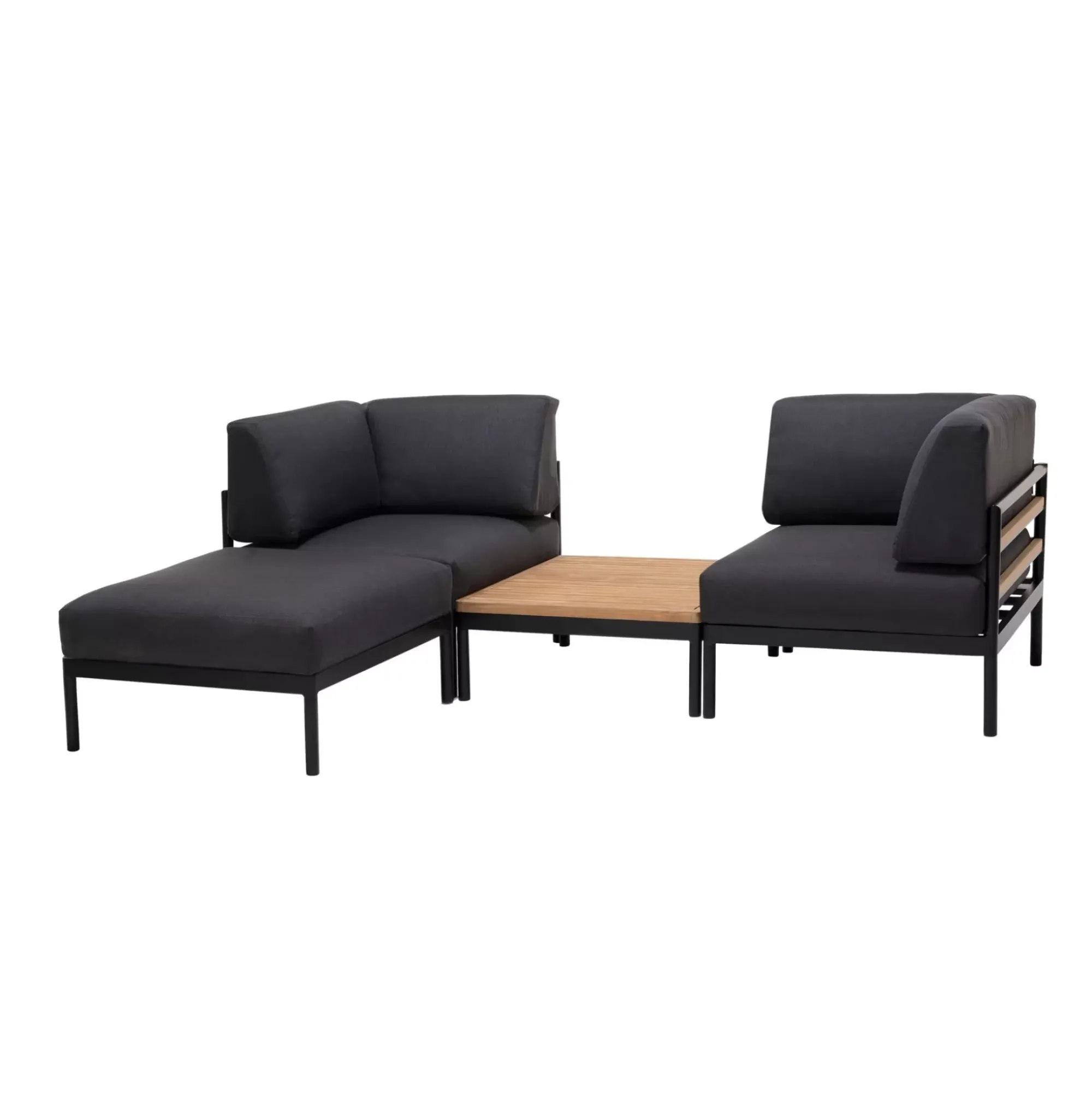 CASA Hanna Lounge Reposapies Negro, Natural Cheap