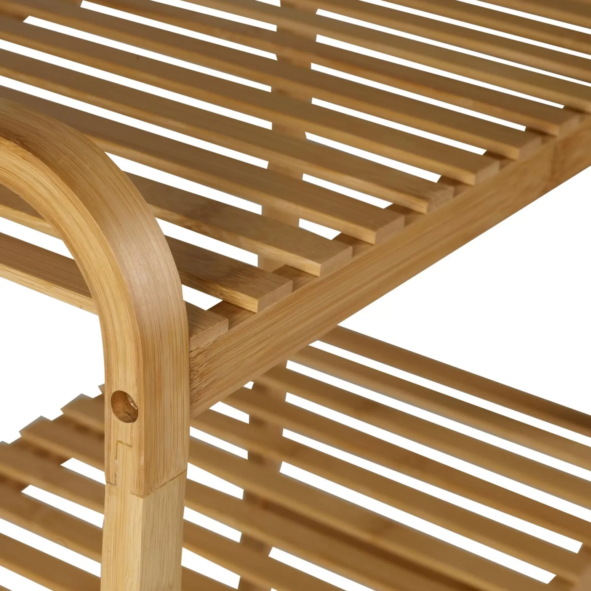 CASA Helge Estanteria Con Rueda Natural Cheap