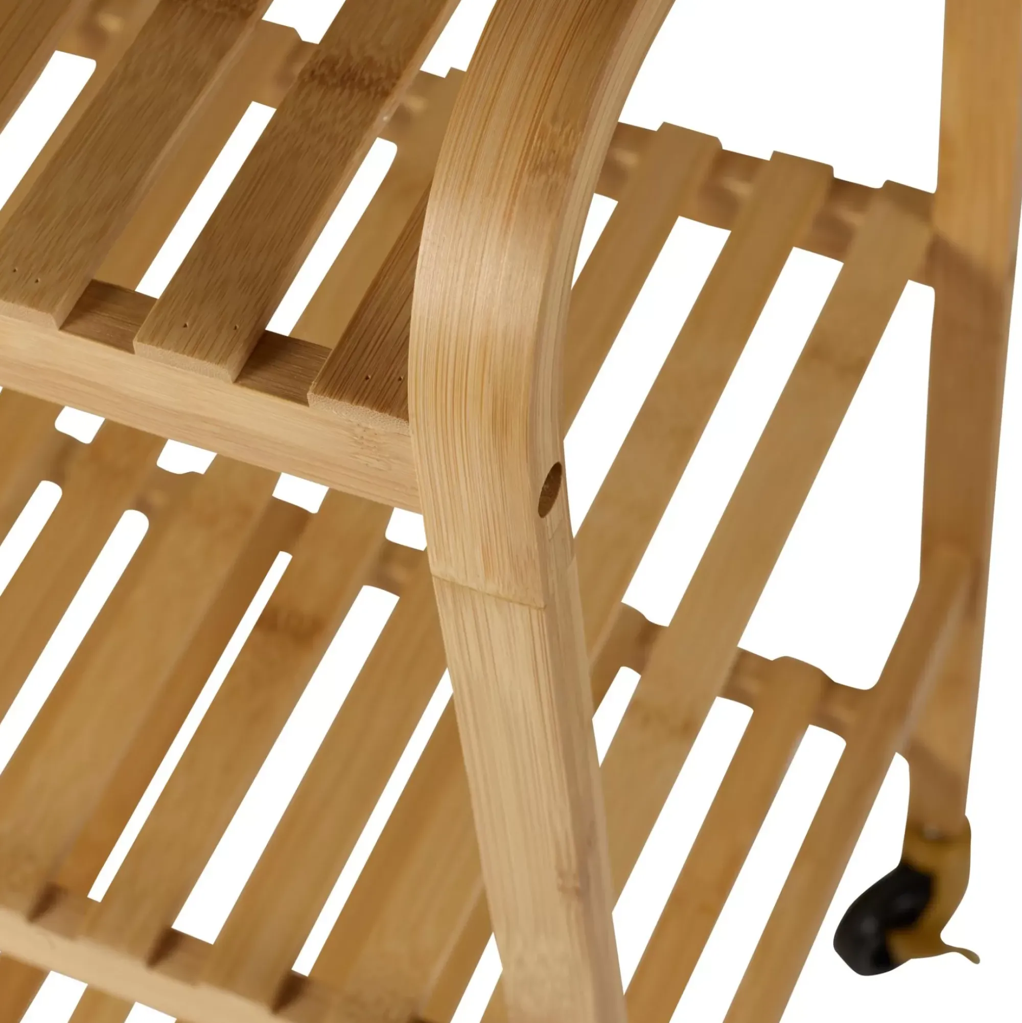 CASA Helge Estanteria Con Rueda Natural Cheap