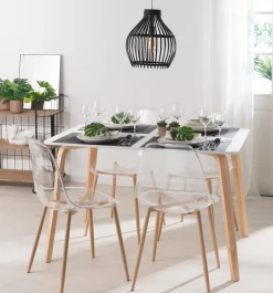 CASA Ice Silla De Comedor Transparente, Natural Store