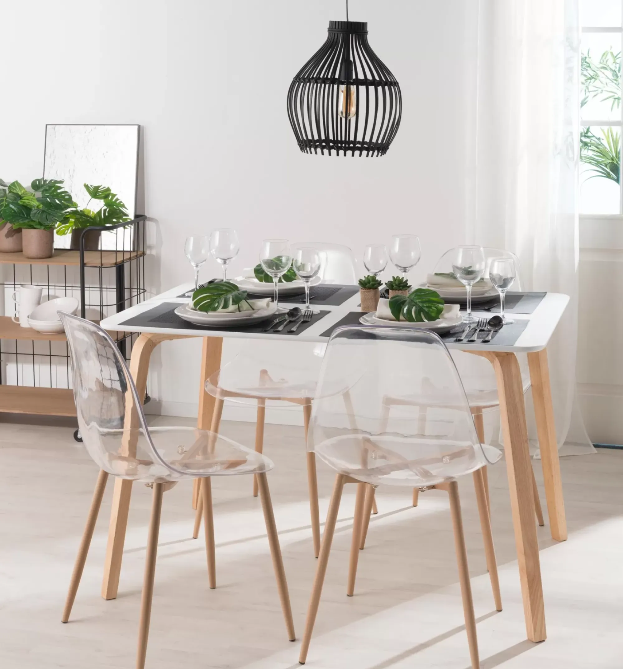 CASA Ice Silla De Comedor Transparente, Natural Store