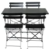 CASA Imperial Conjunto Bistro Rectangular Negro Hot