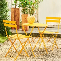 CASA Imperial Conjunto Bistro Redondo Amarillo Hot