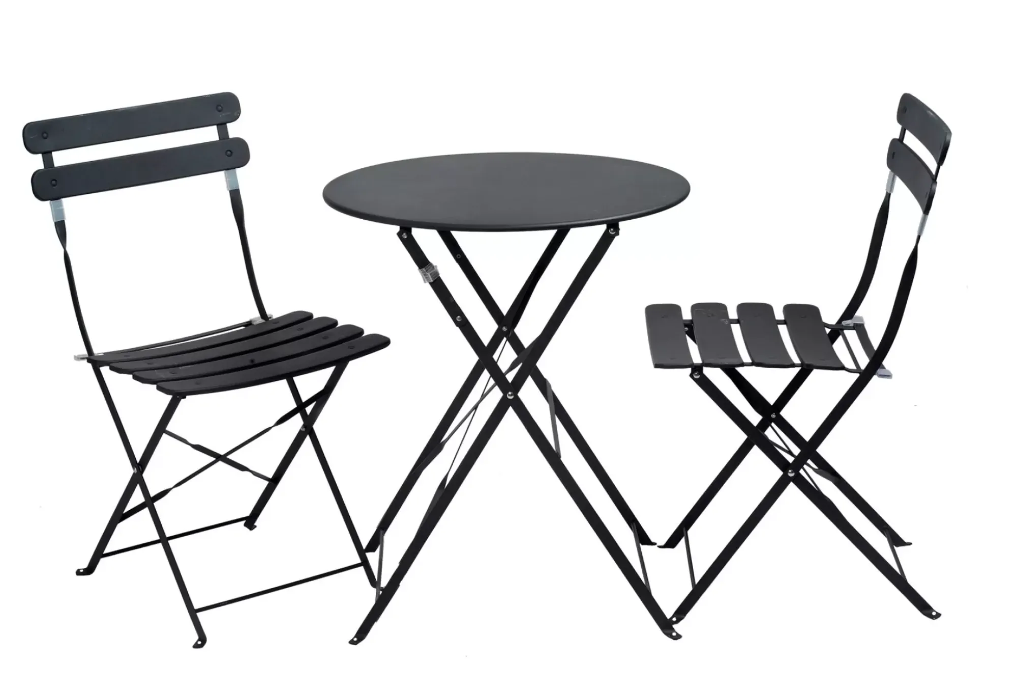 CASA Imperial Mesa Plegable Redondo Negro Store