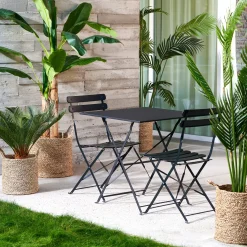 CASA Imperial Silla Plegable Negro Shop