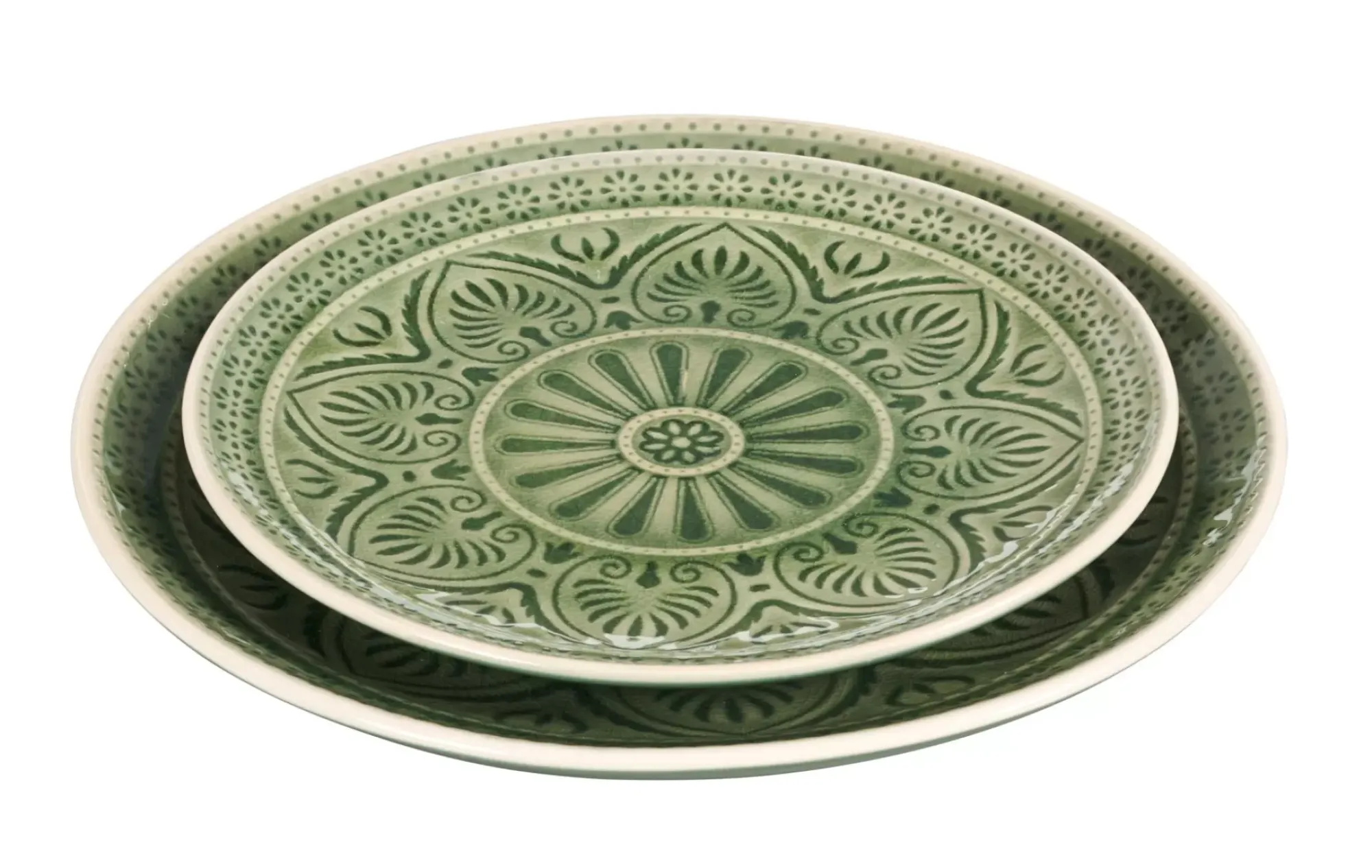 CASA Indo Plato Verde Flash Sale