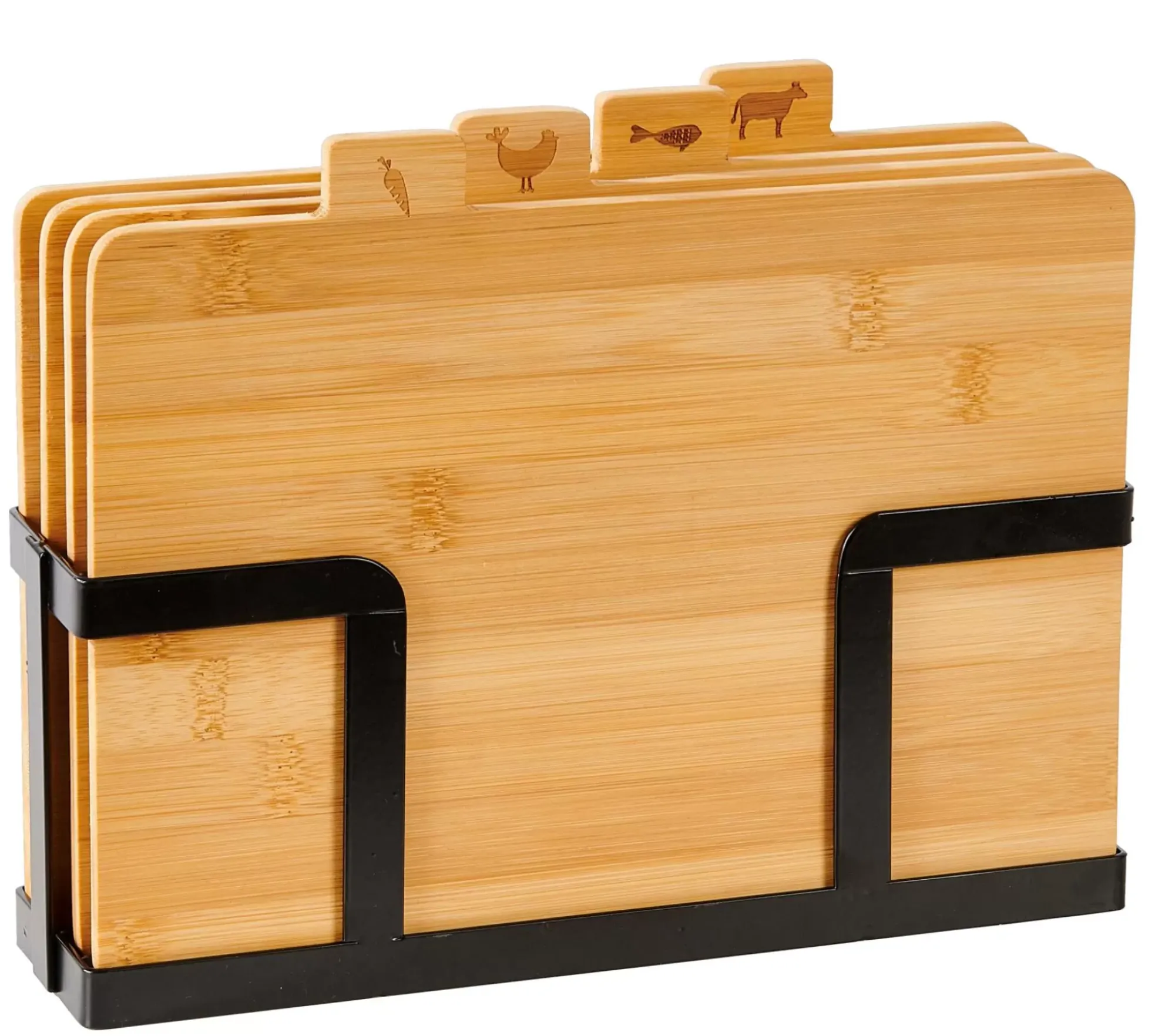 CASA Industria J/Tablas Para Cortar En Soporte Negro, Natural Best