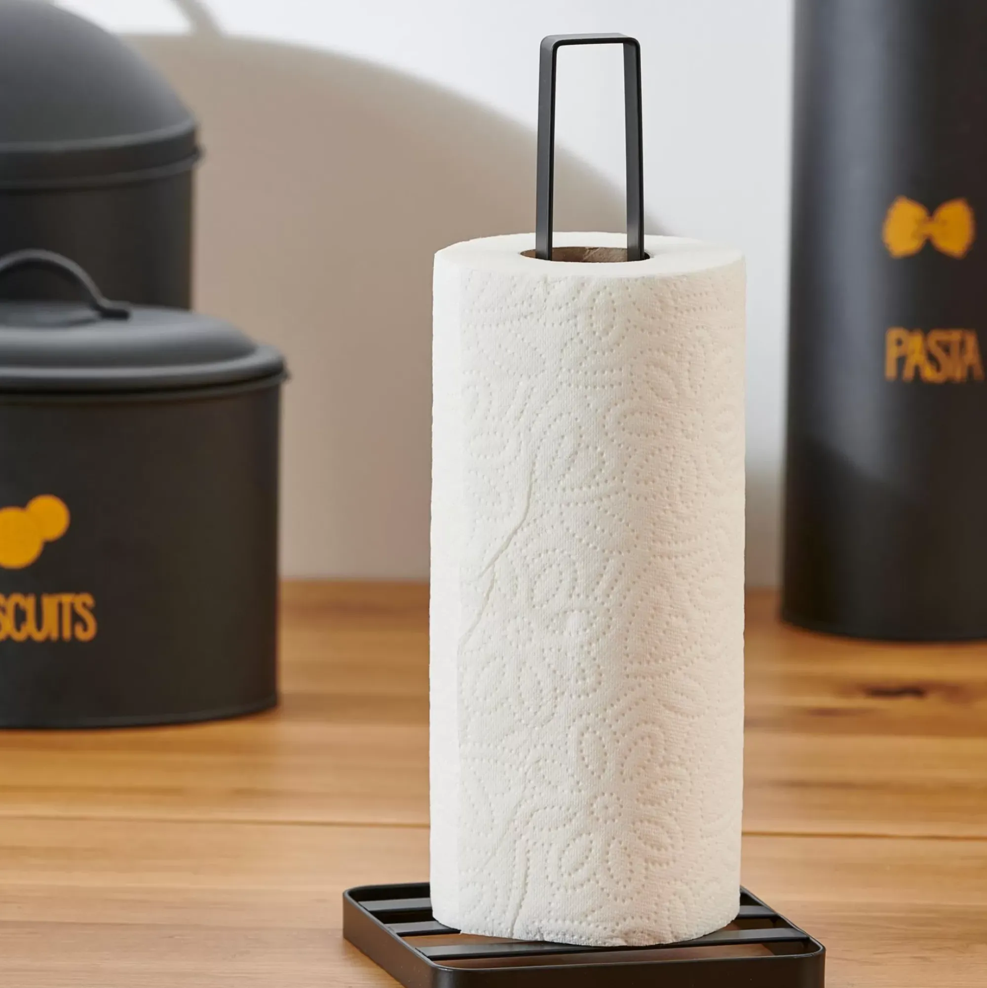 CASA Industria Soporte De Papel De Cocina Negro New