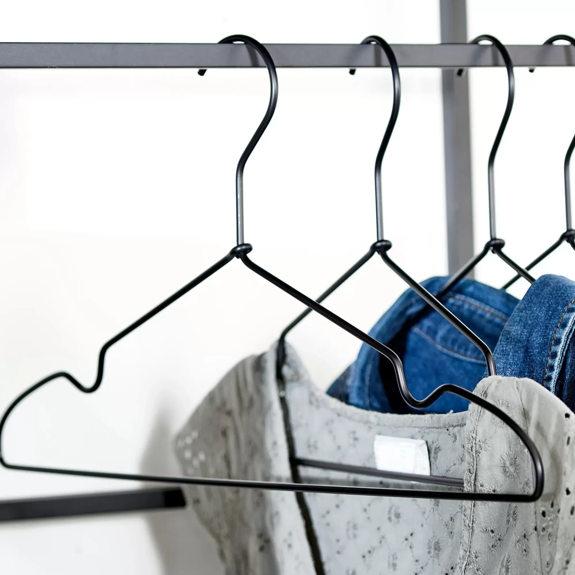 CASA Infinity Black Perchas Juego De 4 Negro Best Sale