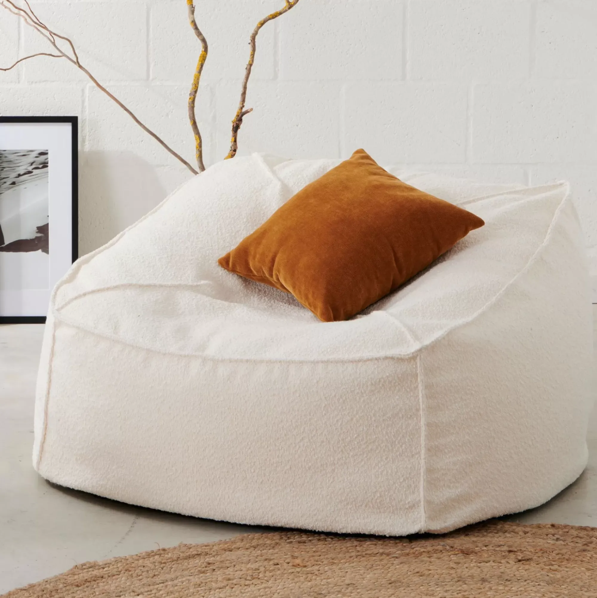 CASA Jacki Puf Blanco Store