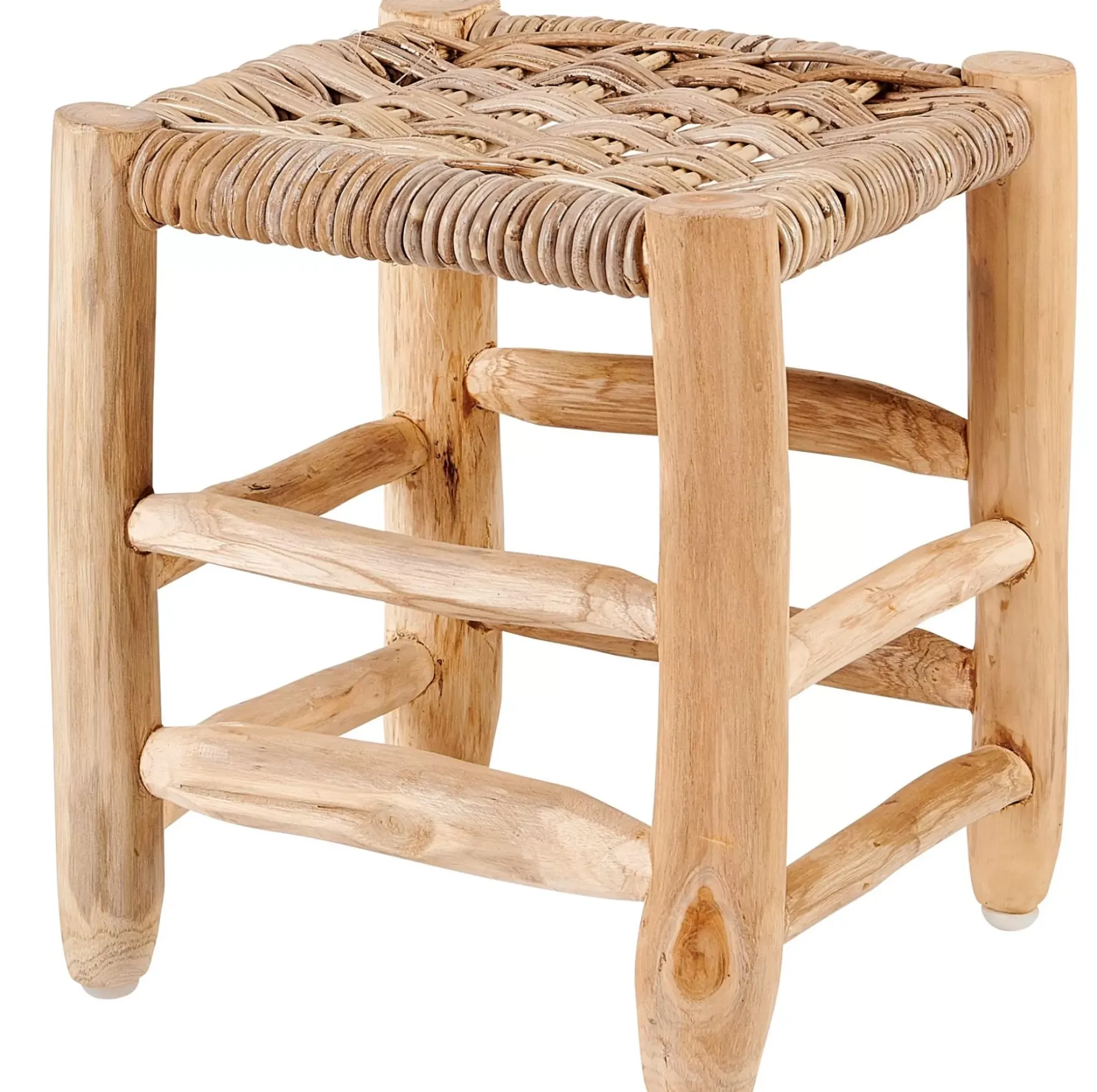 CASA Kanai Taburete 2 Tamanos Pequena Natural New