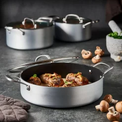 CASA Kastrol Olla Con Tapa Plateado Fashion