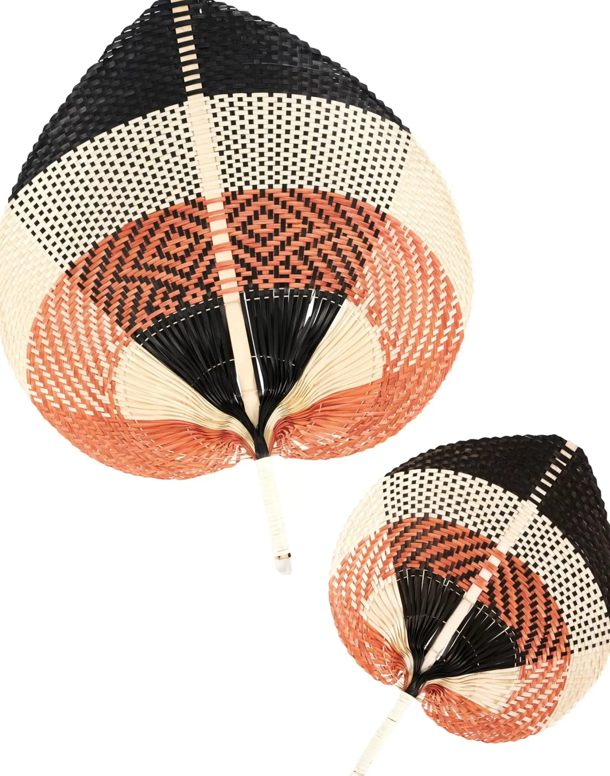CASA Lanka Abanico Negro, Marron, Natural Flash Sale