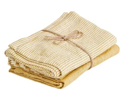 CASA Laurent Pano De Cocina Juego De 3 Amarillo Clearance