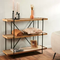 CASA Maine Estanteria De Pared Negro, Natural Sale