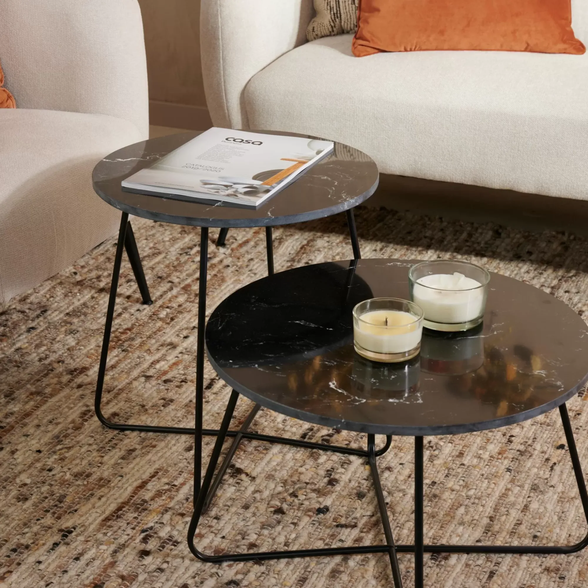 CASA Marbo Mesa Auxiliar Negro Cheap