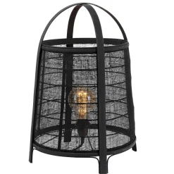 CASA Maya Lampara De Mesa Negro Shop