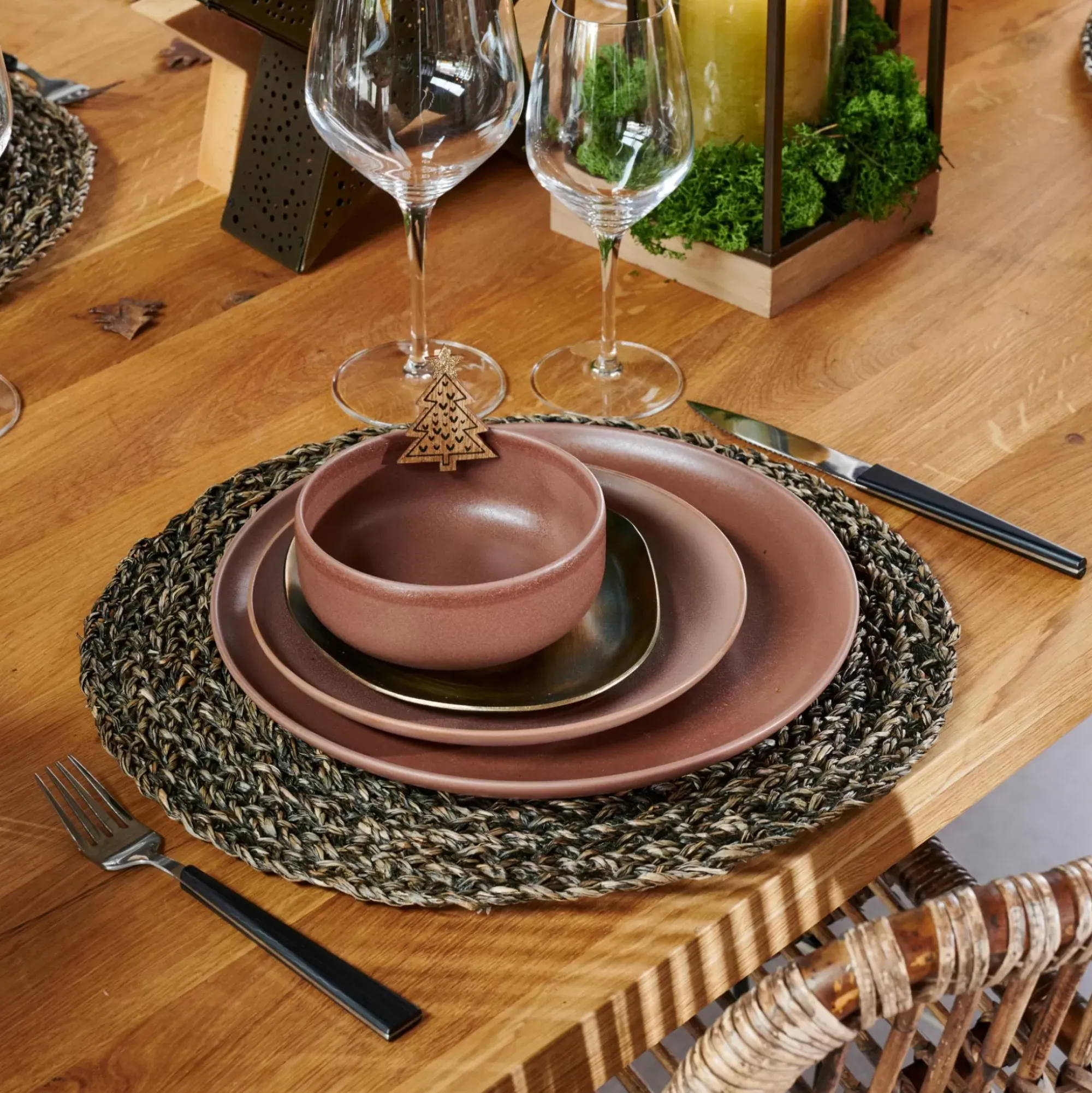 CASA Mia Mantel Individual Negro Best