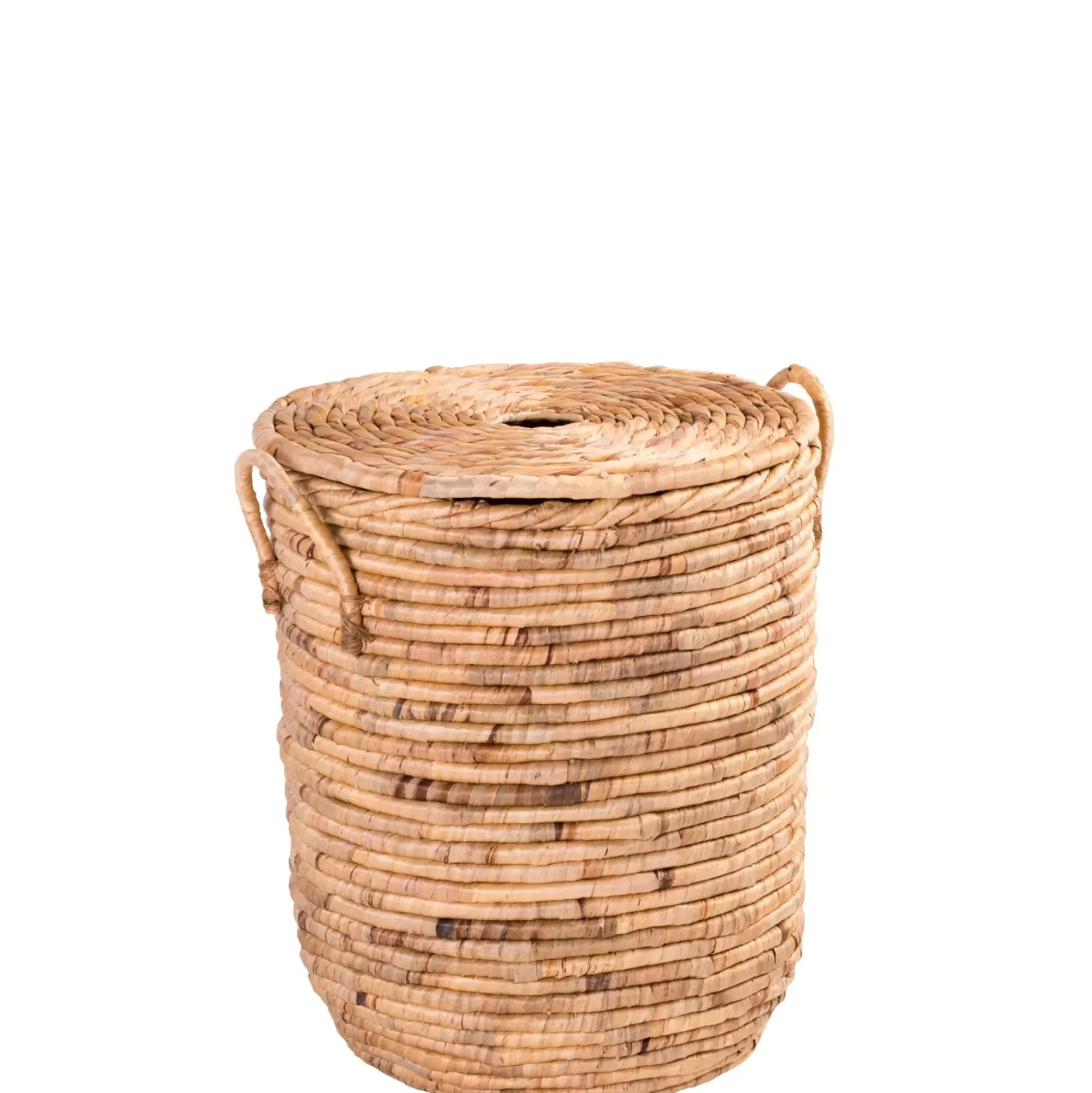 CASA Miley Cesta Para Colada Con Tapa Y Asas Natural Discount