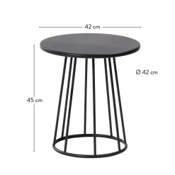 CASA Miller Mesa Auxiliar Negro Store