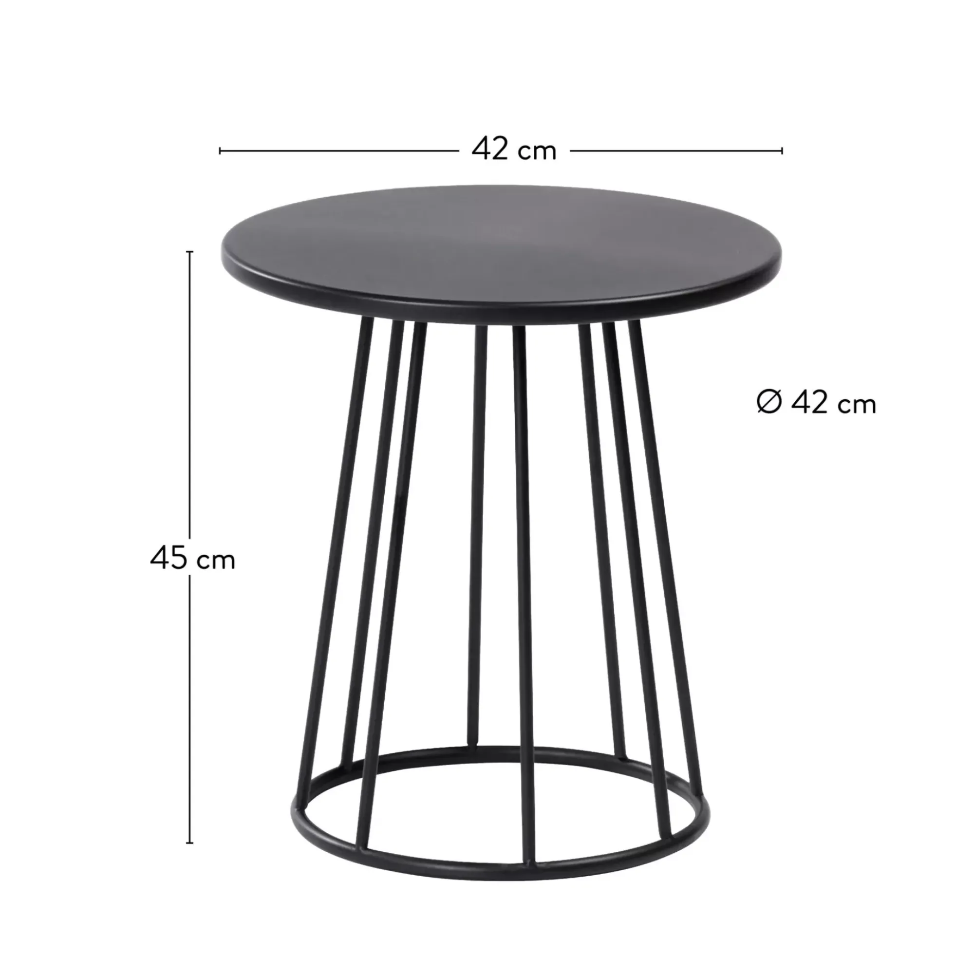 CASA Miller Mesa Auxiliar Negro Store