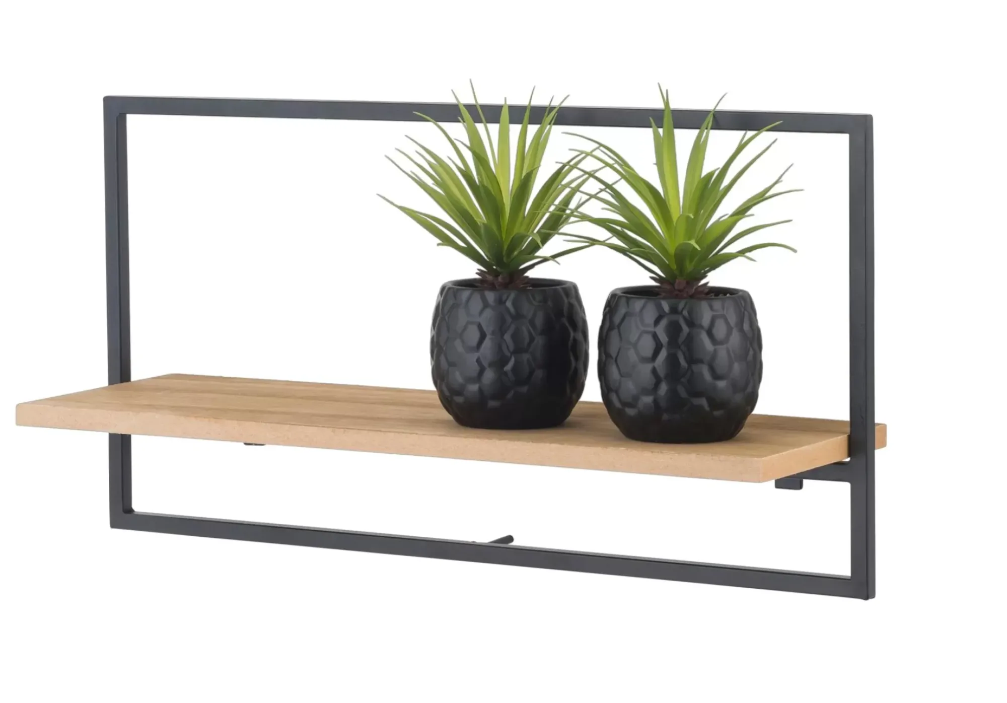 CASA Mix&Match Estanteria De Pared Negro, Natural New