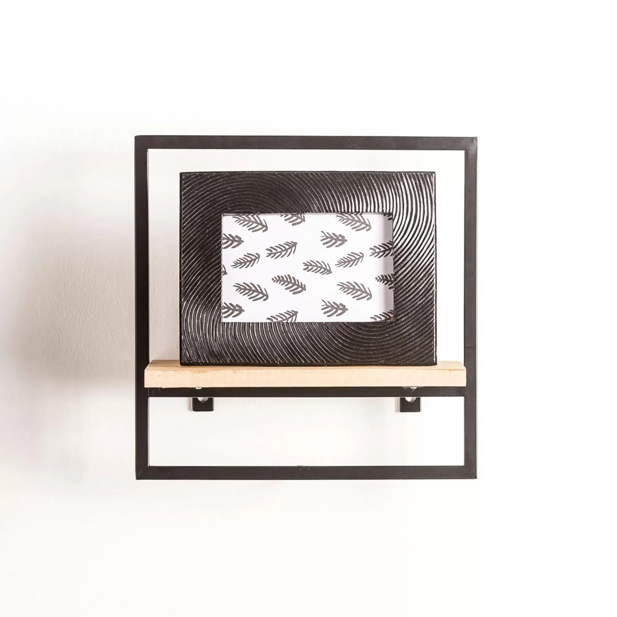 CASA Mix&Match Estanteria De Pared Negro, Natural New