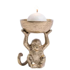 CASA Monkey Soporte Para Velas Dorado Hot