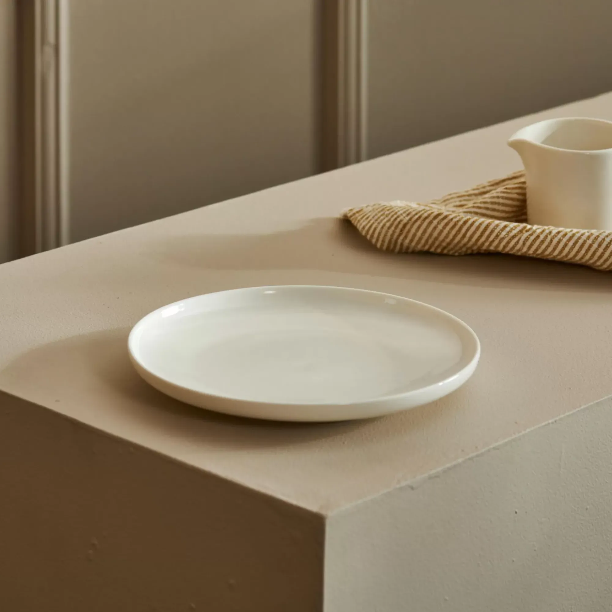 CASA Moon Plato De Postre Blanco Best