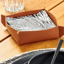 CASA Nappa Servilletero Marron New