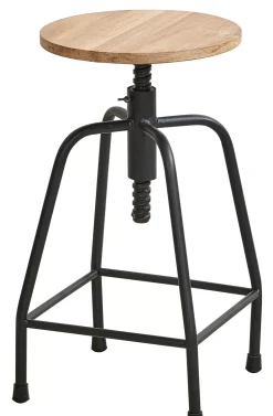 CASA New Bedford Taburete Negro, Natural Discount