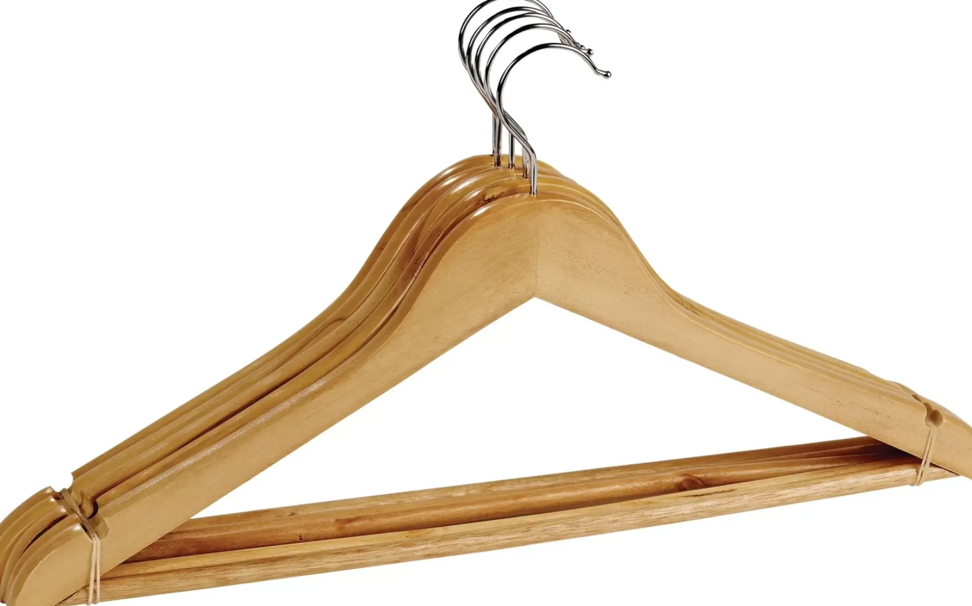 CASA New Wood Perchas Juego De 5 Natural Best Sale