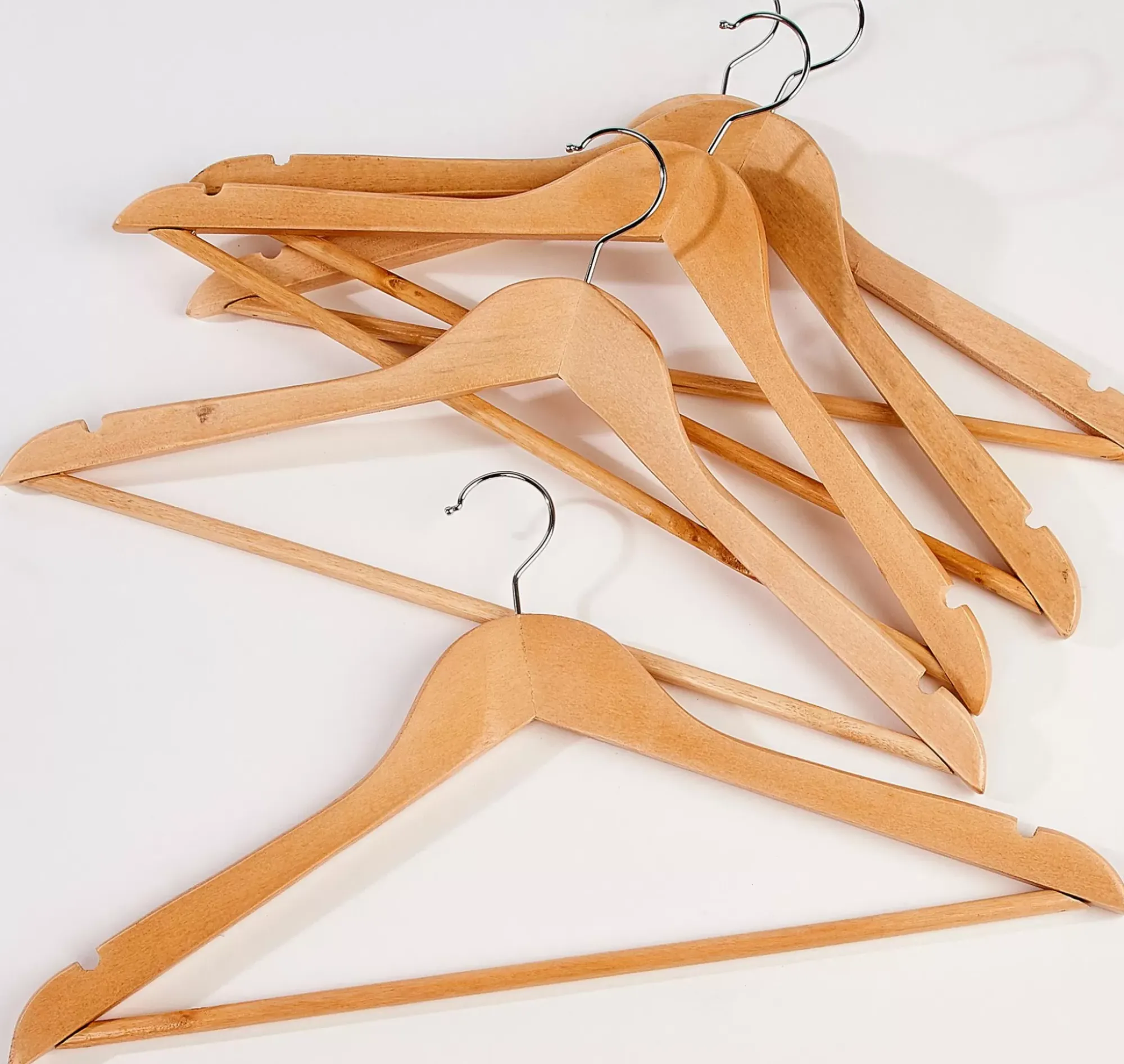 CASA New Wood Perchas Juego De 5 Natural Best Sale