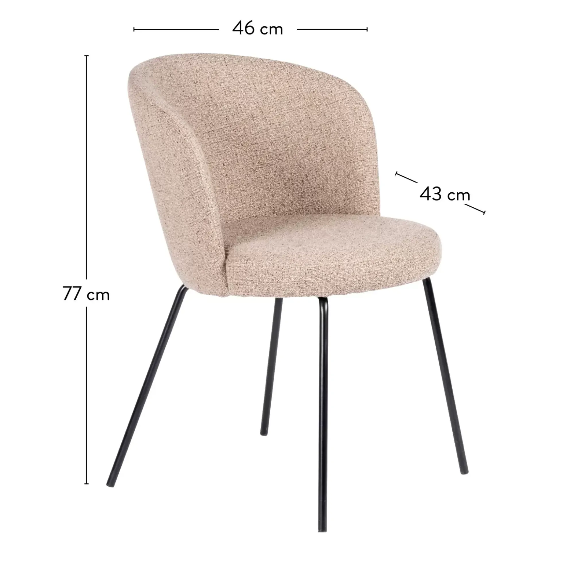 CASA Olivier Silla De Comedor Beis New