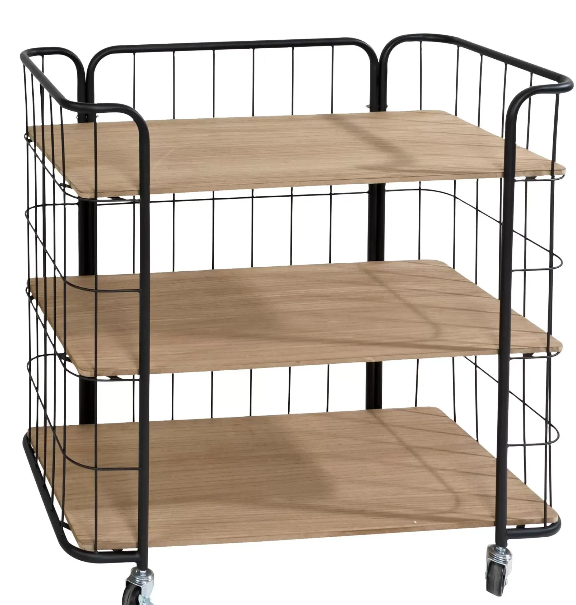 CASA Oslo Con Ruedas 3 Baldas Negro, Natural Store