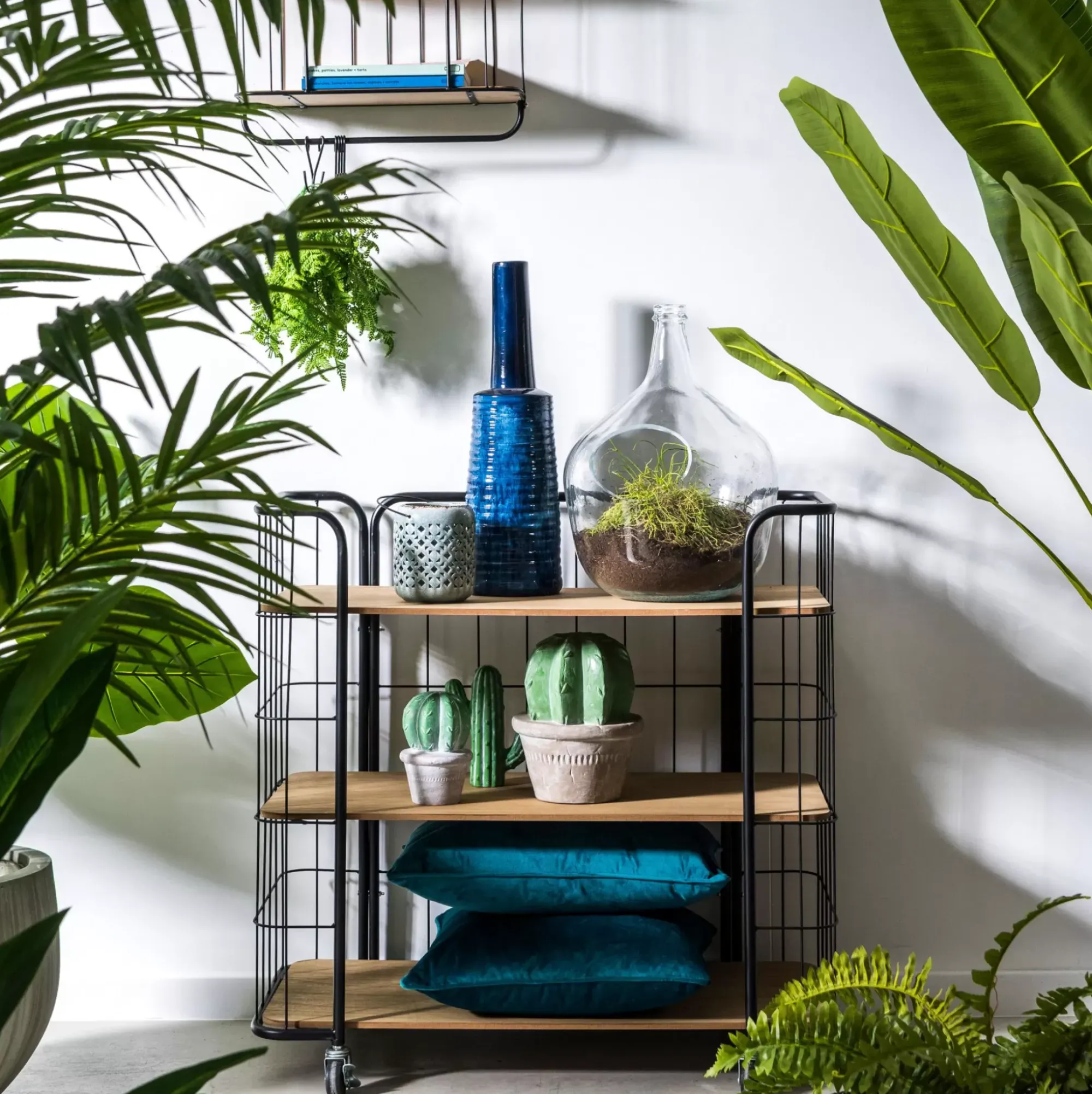 CASA Oslo Con Ruedas 3 Baldas Negro, Natural Store