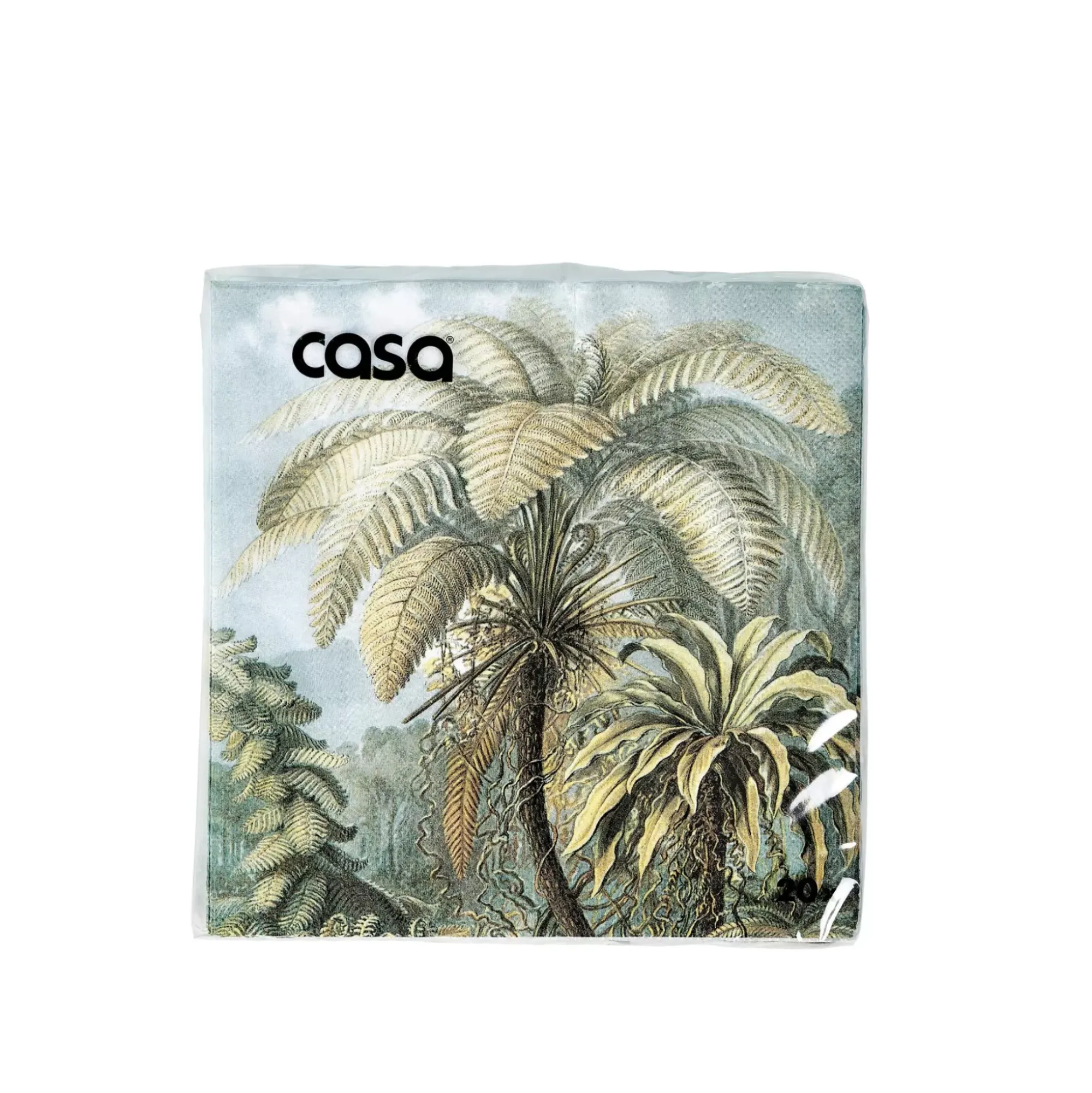 CASA Palmen Paquete De 20 Servilletas Verde Outlet
