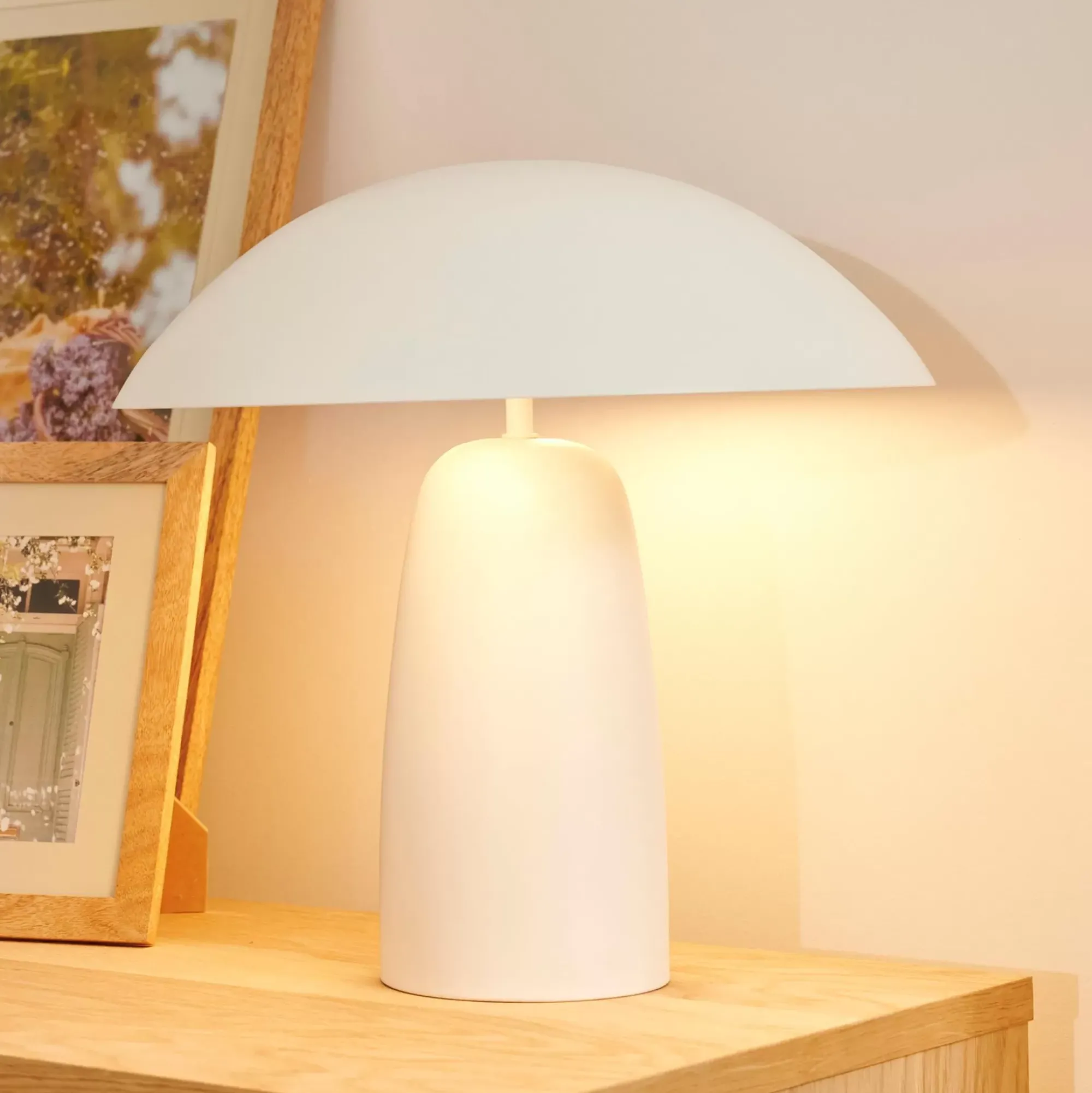 CASA Pandi Lampara De Mesa Blanco Apagado Shop