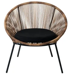 CASA Papayo Silla Lounge Con Cojin Natural Flash Sale