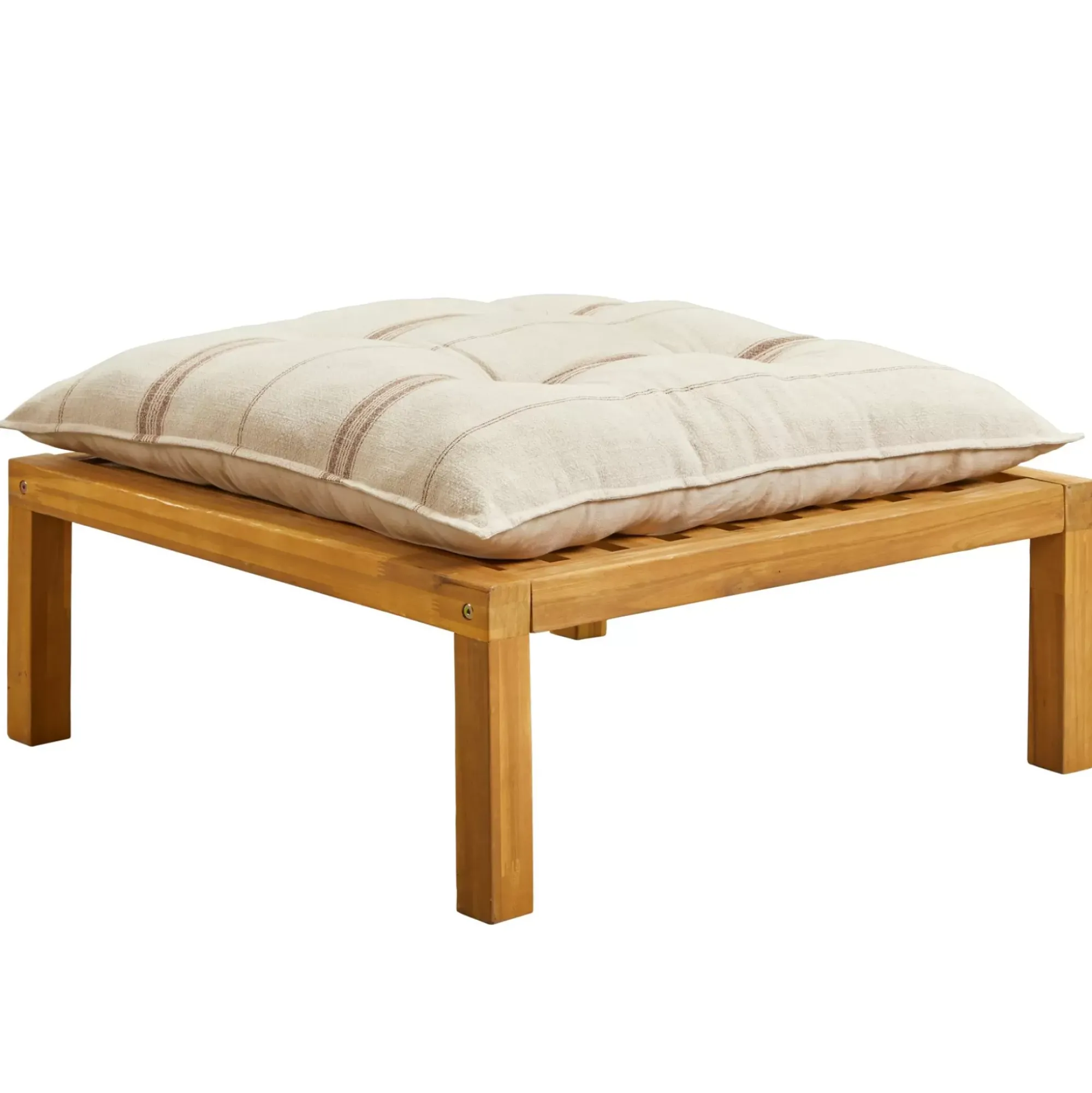 CASA Paulette Mesa/Puf Lounge Natural Cheap