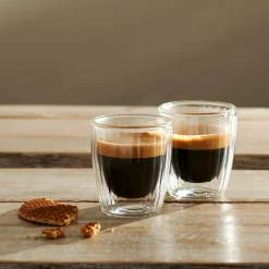 CASA Pausa Vaso De Doble Pared Juego De 2 Transparente New