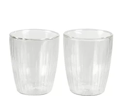 CASA Pausa Vaso De Doble Pared Juego De 2 Transparente Best Sale