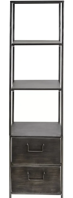 CASA Pharma Estanteria De Pared Con 2 Cajones Negro Store