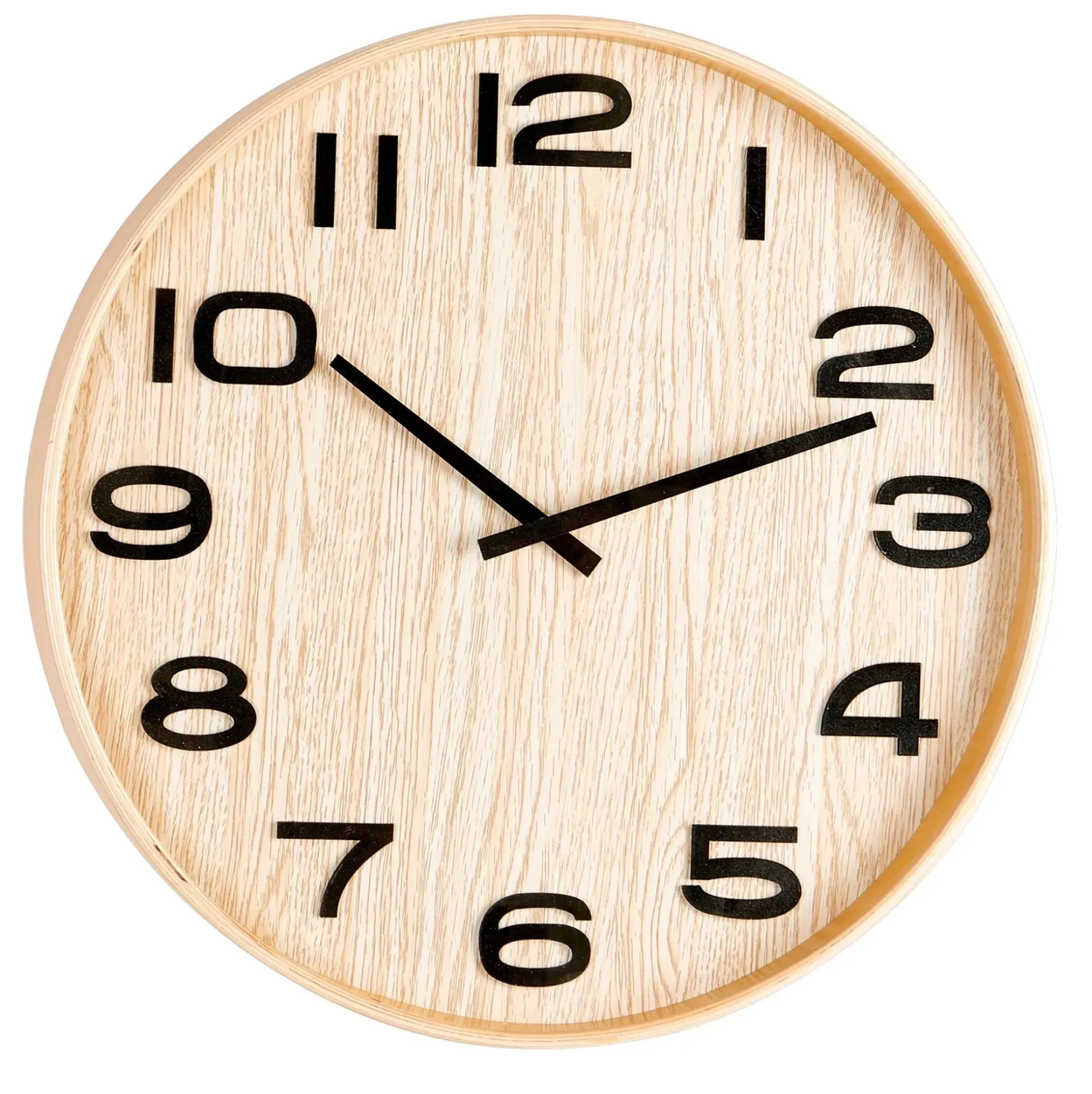 CASA Plywood Reloj De Pared Natural Flash Sale