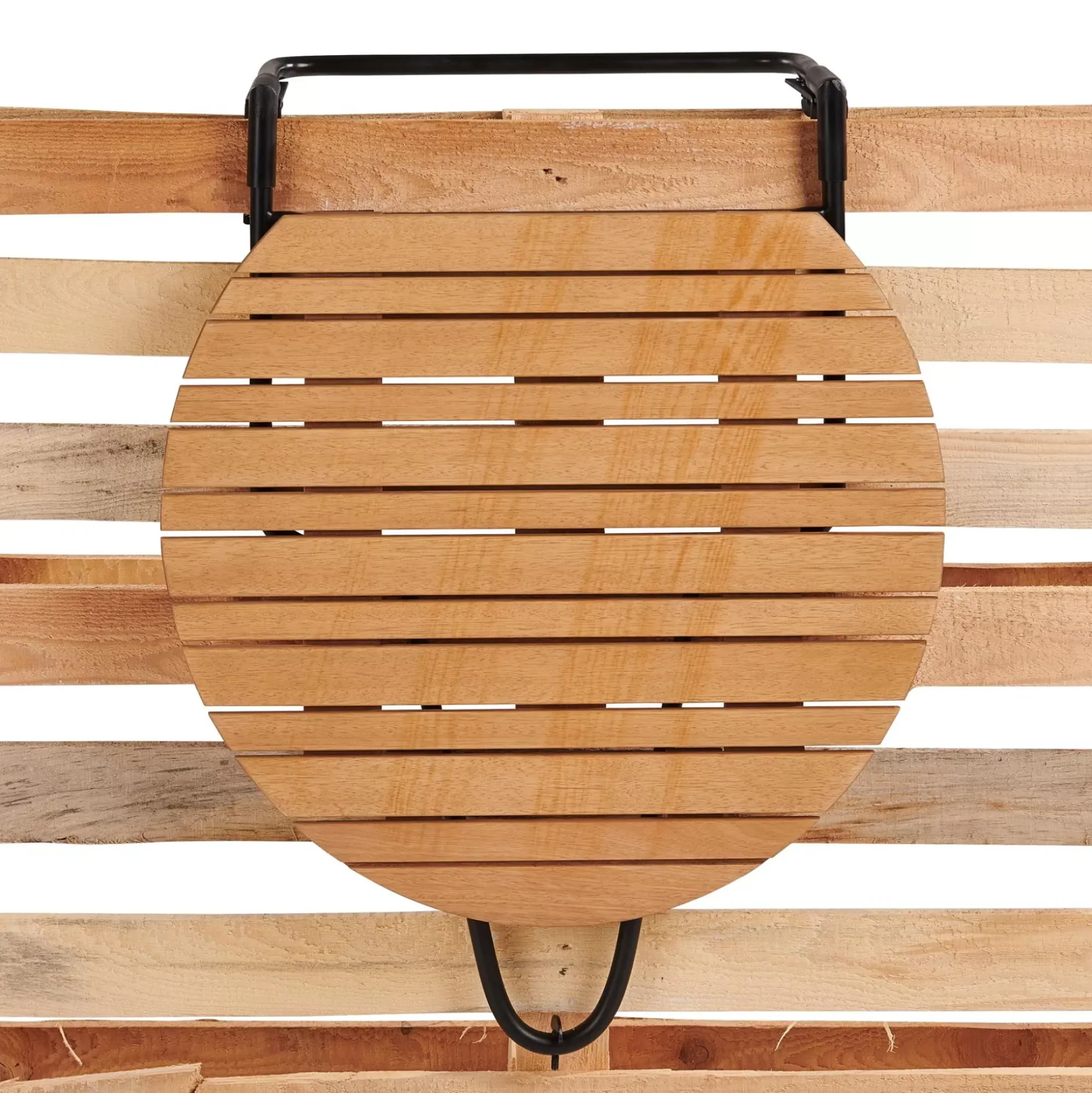 CASA Rava Mesa Plegable Mesa P/Balcon Natural Flash Sale