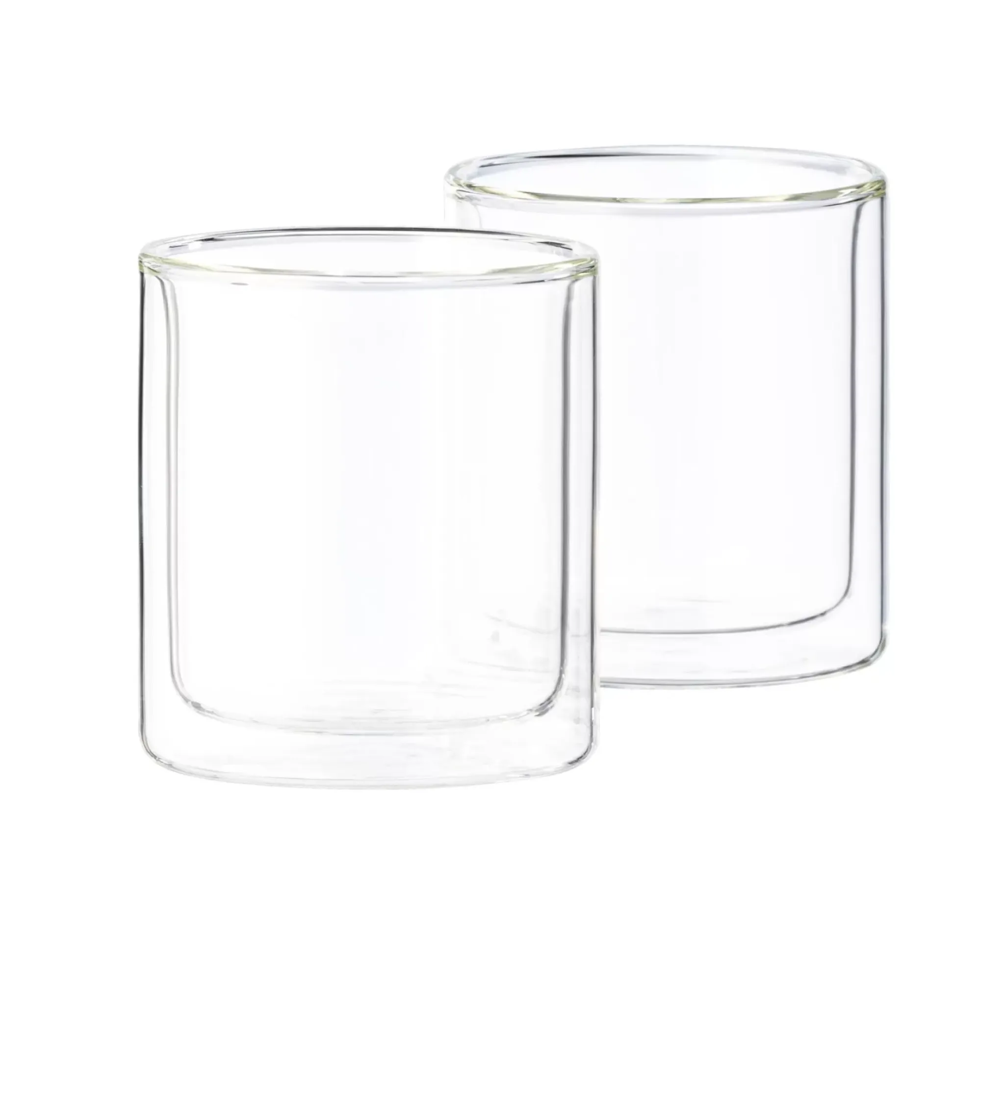 CASA Relax Vaso De Doble Pared Juego De 2 Transparente New