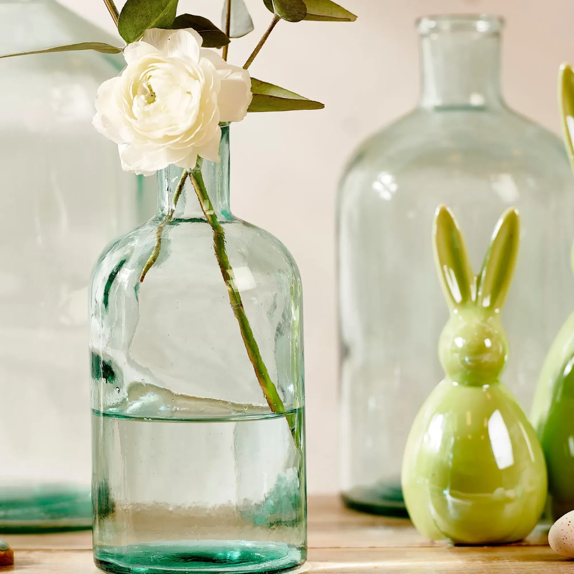 CASA Retro Florero-Botella Transparente Best